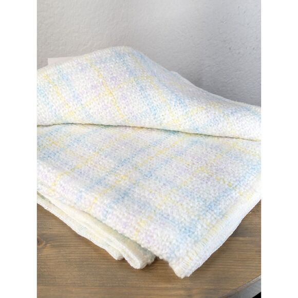 NWT Vintage Kennebunk Weavers Gender Neutral Melange Baby Blanket FT1060 - Picture 3 of 7